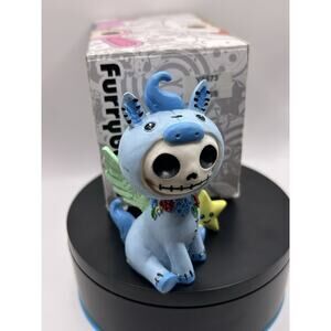 Furrybones Figurine “Pegs” Skeleton in Pegasus Costume Collectible - Repaired